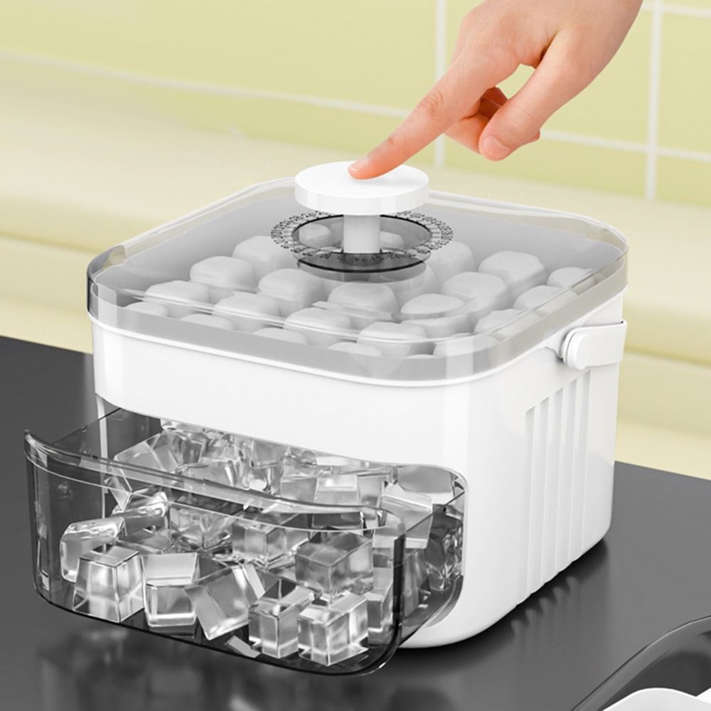 Ice Mold Sphere - 50-Cube Ice Maker with Easy Press