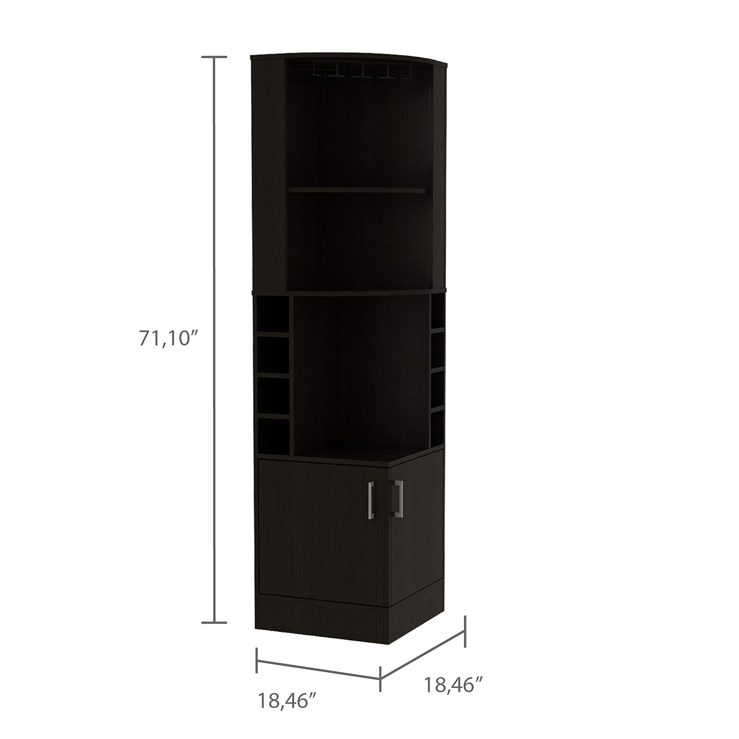 Corner Bar Cabinet with 2 Shel - огляд і ціна Home Bar Shelves