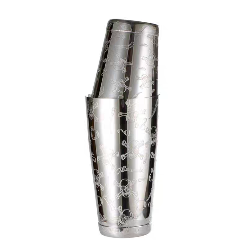 500ml/800ml Engraving Skull St - огляд і ціна Boston Shaker Set