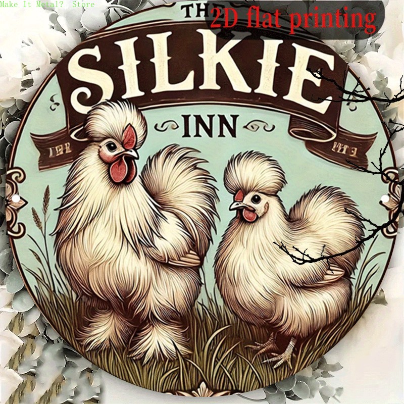 Vintage The Silkie Inn Round T - огляд і ціна Home Bar And Kitchen