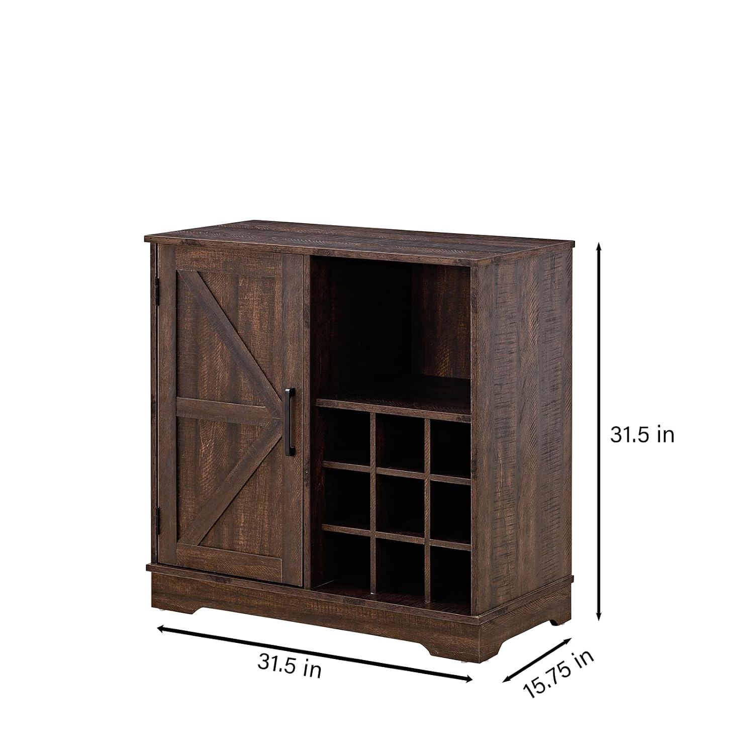 Farmhouse Bar Cabinet Wine Rac - огляд і ціна Home Bar Shelves