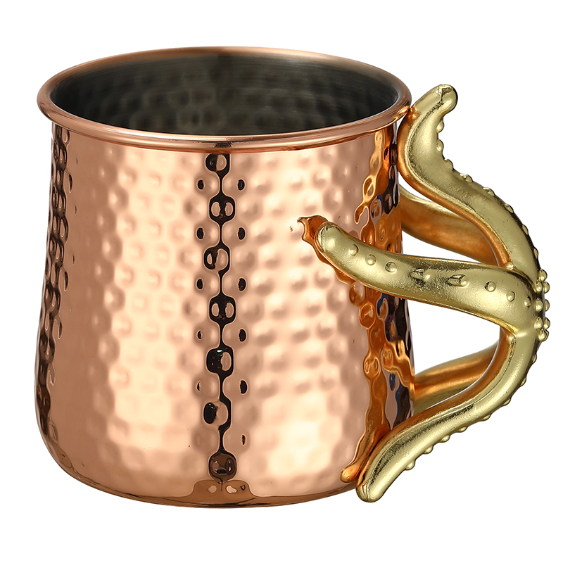 Hammered Copper Plated Stainle - огляд і ціна Mule Copper Mug