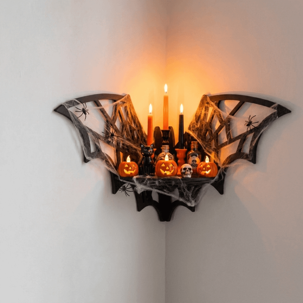 Wooden Bat Corner Shelf Hollow - огляд і ціна Home Bar Shelf