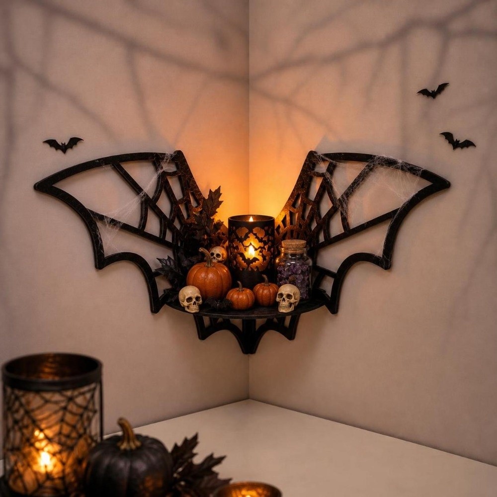 Wooden Bat Corner Shelf Hollow - огляд і ціна Home Bar Shelf