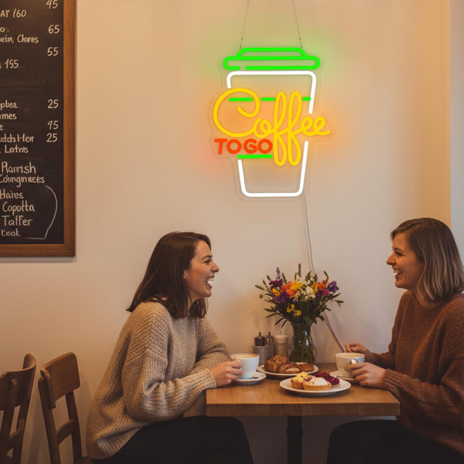 Coffee Neon Sign USB Dimmable  - огляд і ціна Home Bar And Kitchen