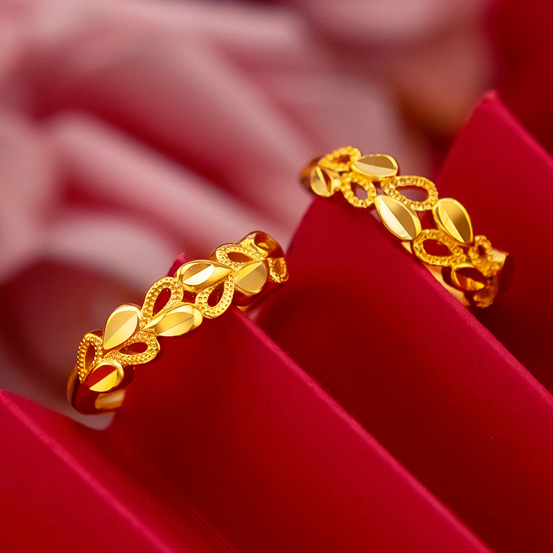 100% 18K Gold Jewelry rings fo - огляд і ціна Bar Cart Gold
