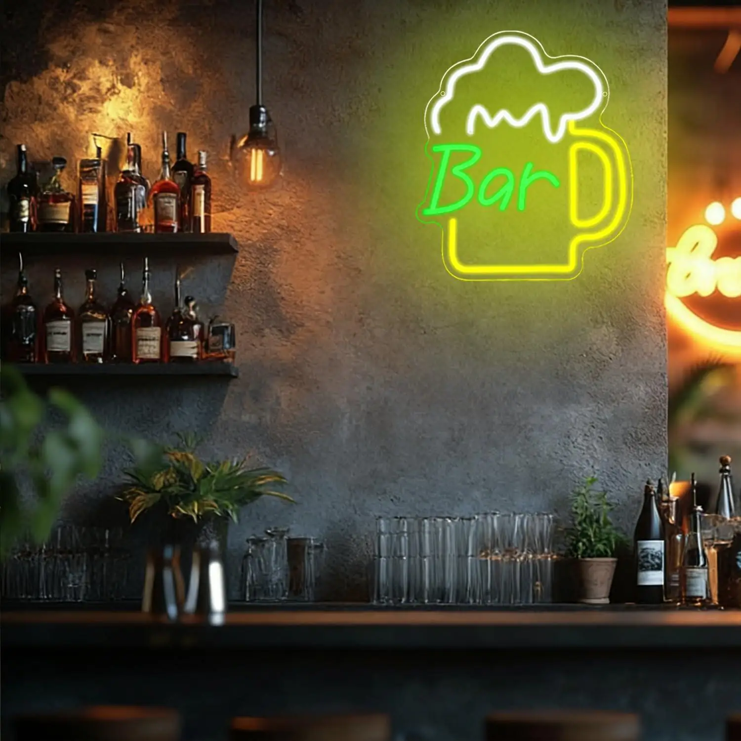 Beer Bar Neon Sign USB Dimmabl - огляд і ціна Home Bar And Kitchen