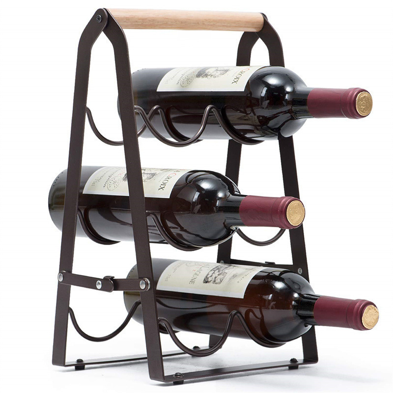 6 Bottle Iron Collapsible Stor - огляд і ціна Home Bar Shelf